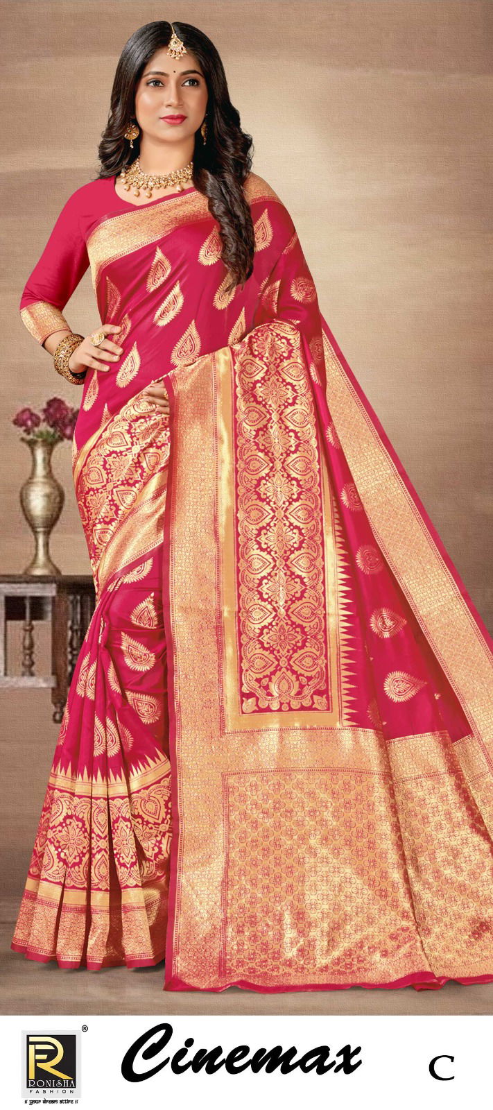 Ronisha Cinemax Designer Sarees Catalog
